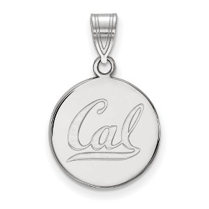 Black Bow Jewelry 14k White Gold California Berkeley Golden Bears NCAA Medium Pendant - 1 of 3