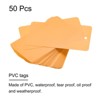 Unique Bargains Blank Waterproof Outdoor Eyelet Hole Plastic Shipping Tags 50 Pcs - 2 of 4