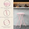 Hasting Home Backless 24-Inch Folding Stool with 225lb Capacity - 4 of 4