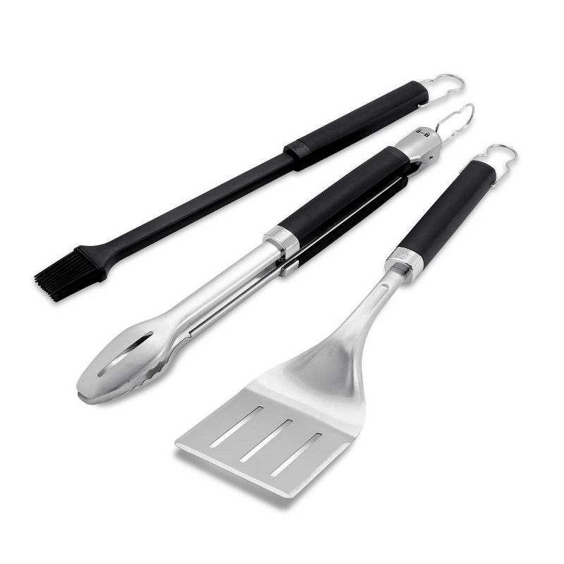 Weber 3pc Precision Grill Tool Set Black, 2 of 9