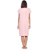 Casual Nights Women's Short Sleeve Floral And Lace Nightgown - 4 of 4