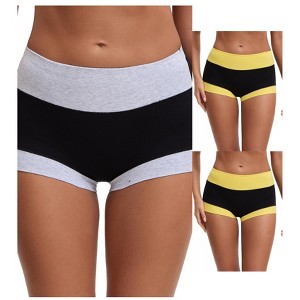 INSPIRE CHIC Women's High Waisted Loose Classic Full Coverage Briefs Breathable Cotton Ladies Panties 3 Packs - 1 of 4