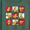 Women's - Disney - Pluto Grid Lightweight French Terry Wide Neck Long Sleeve Shirt - 2 of 4