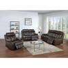 Faux Leather Manual Recliner Chair with Pillow Top Arms & Cushion Back - 2 of 4