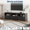 Mid Century Modern TV Stand for 65 70 75 Inch TVs, Industrial Entertainment Center with 3 Drawers & Open Shelves, Sturdy MDF for Living Room - 3 of 4
