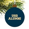 University of San Diego Alumni Wood Christmas Tree Holiday Ornament - 4 of 4