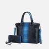 MKF Collection Frankie Halloween Gradient Faux Crocodile-Embossed Women’s Satchel Handbag with Matching Wallet by Mia K - 2 of 4