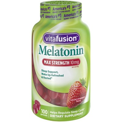 Vitafusion Max Strength Melatonin Gummies - 100ct