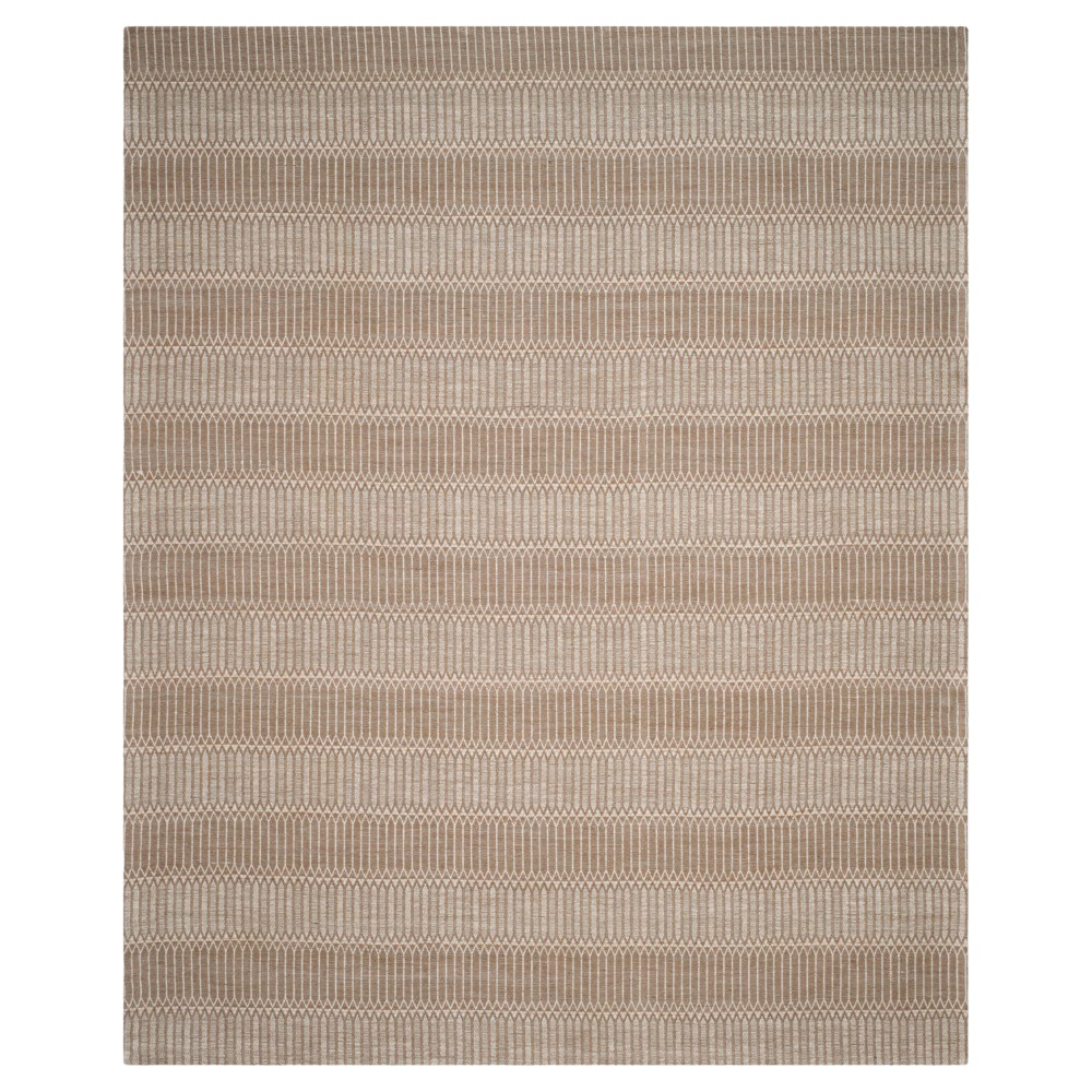 8'x10' Brown Stripe Woven Area Rug - Safavieh