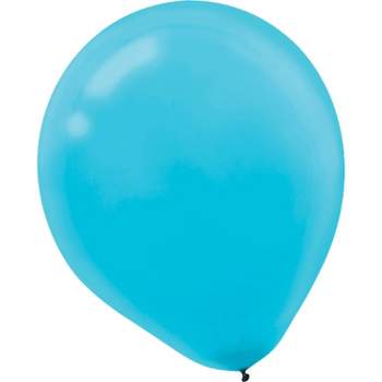 Amscan Solid Color Latex Balloons Packaged 9'' 18/Pack Caribbean Blue 20 Per Pack (113255.54)