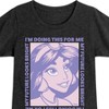 Girls' - Disney - I'm Doing This For Me Fitted Short Sleeve Graphic T-Shirt - 2 of 4