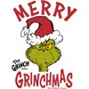 Infant's Dr. Seuss Merry Grinchmas Santa Hat  Bodysuit - White - 24 Months - 2 of 3