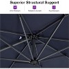 PURPLE LEAF 8 Feet Patio Umbrella Outdoor Cantilever Square Umbrella Aluminum Offset Umbrella with 360-degree Rotation for Garden Deck Pool Patio - 4 of 4