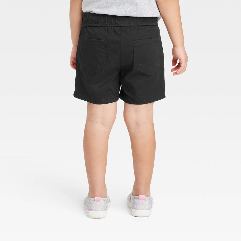 Toddler Girls' Woven Shorts - Cat & Jack™ Black, 3 of 6