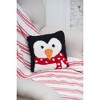 C&F Home 8" x 8" Penguin Small Throw  Christmas Throw Pillow - 3 of 4