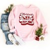 Simply Sage Market Women's Graphic Sweatshirt Retro Merry and Bright - 3 of 4