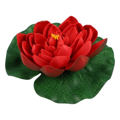 Unique Bargains Artificial Lotus Flower for Garden Ponds Pool Decor 1pcs