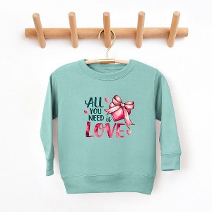 The Juniper Shop All You Need Is Love Coquette Youth Ultra-Soft Graphic Sweatshirt - 1 of 3