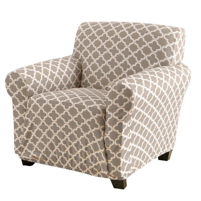 Great Bay Home Stretch Printed Washable Chair Slipcover, 2 of 7