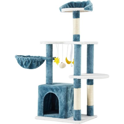 EROMMY Cat Tree Tower, 45" Cat Tower with Scratching Post, Multi-Level Modern Cat Tree For Indoor Cat