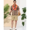 Lars Amadeus Men's Animal Print Short Sleeves Button Down Casual Summer Printed Shirts - 3 of 4