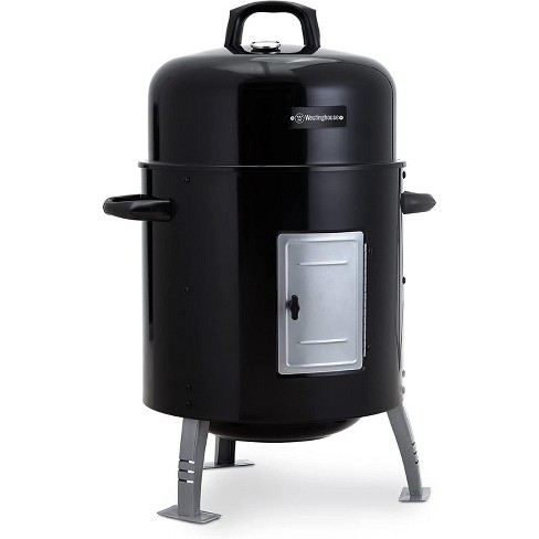 Master Cook Vertical 16 Steel Charcoal Smoker, Black