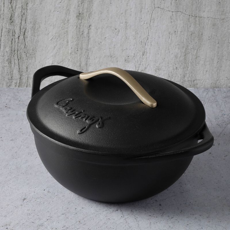 Cravings by Chrissy Teigen 5qt Cast Iron Dutch Oven with Lid, 4 of 7