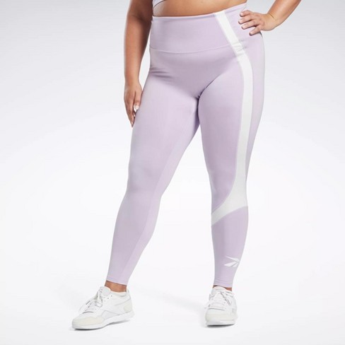 Reebok Workout Ready Vector Leggings (plus Size) Womens Athletic Leggings  3x Purple Oasis : Target