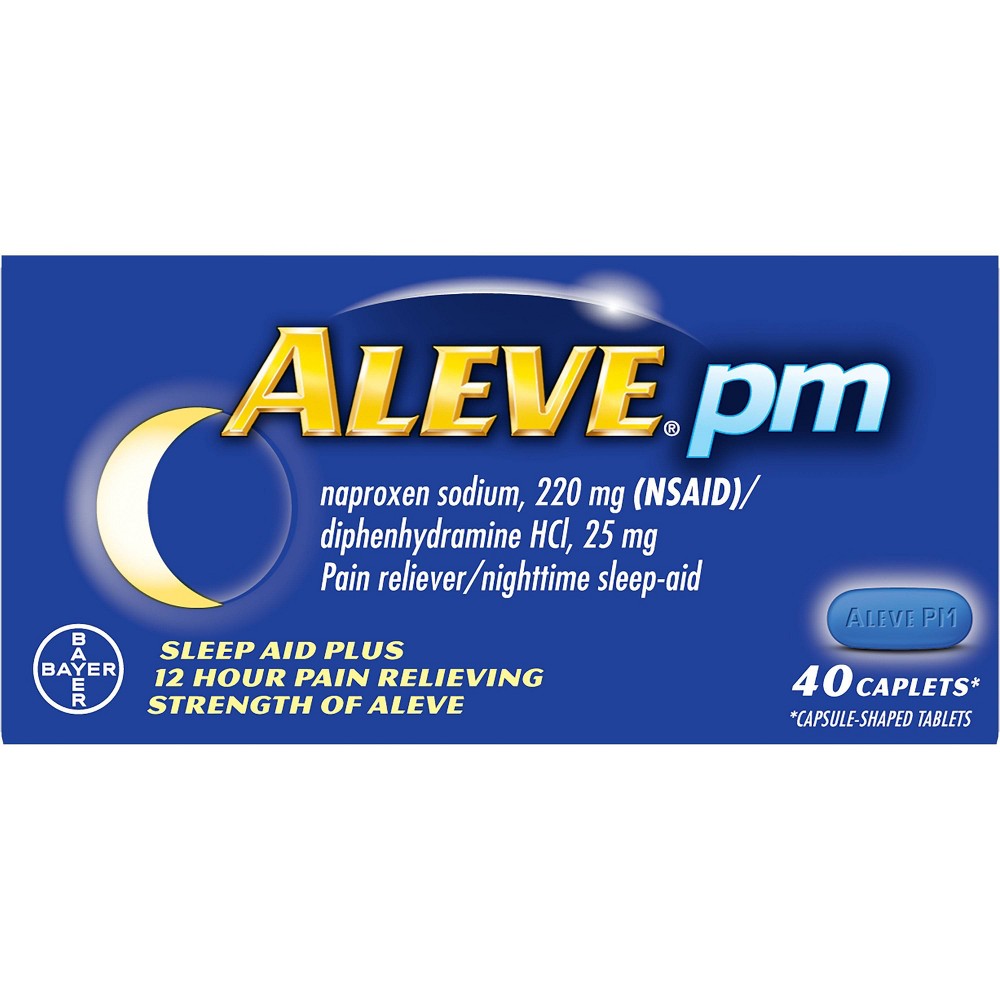 UPC 325866553072 product image for Aleve PM Sleep Aid Plus Pain Relief Caplets - 40 Count | upcitemdb.com