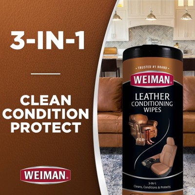 Luxurious Leather Care Wipes - 30ct for Furniture & Accessories