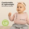 KeaBabies 2-Pack Silicone Bibs For Babies, Food Grade Silicone Baby Bibs for Eating, Feeding, Baby Boy & Girl Bibs - 3 of 4