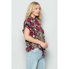 Women's Snake Skin Front Tie Top - SEE AND BE SEEN - 2 of 4