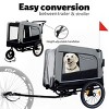 SEVOBAL Pet Strollers Extra Large 2-in-1 Bike Trailer Push Cart for Pets Detachable Bike Hitch Push Handle Included, Black, 54.53"*30.31"*35.04" - 2 of 4