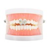 Unique Bargains Hip Hop Double Heart Fake Grills 1 Pc - 2 of 4