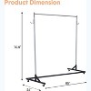 Clothes Rack with Z Base, Heavy Duty Garment Rack, Rolling Industrial Z Rack for Home Store Laundry, Sturdy Metal Hanging Rack for Clothes Display - 3 of 4