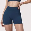 Anna-Kaci Active Women's High Waist Compression Biker Shorts with Sculpting Seam Detail and Stretch Fit Fabric - 4 of 4