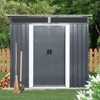 NicBex 6x5 FT Outdoor Storage Shed,Metal Outdoor Shed with Window Transparent Plate,Storage Sheds for Garden - 2 of 4