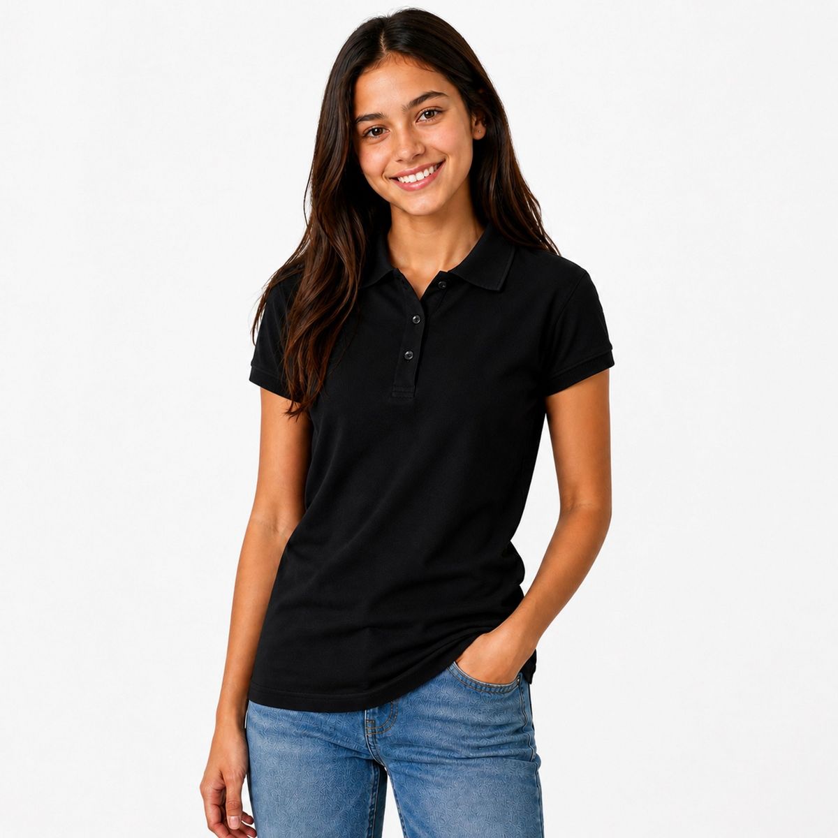 Galaxy by Harvic Junior's Short Sleeve School Uniform Pique Polo Shirt