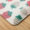 Sur La Table Kitchen Essentials Sweet Home Quirky Strawberries Fruit Kitchen Mat Pink/Green/Cream - 2 of 4