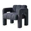 31.10" Boucle Upholstered Accent Chair, High-Density Foam, Solid Wood Frame, Comfortable Lounge Chair for Living Room - 2 of 4