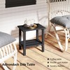 Yardgrace All Weather Space Saving HDPE Double Layer Coffee Table - 2 of 4