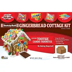 Tootsie Roll Holiday Gingerbread Cottage Kit - 26oz