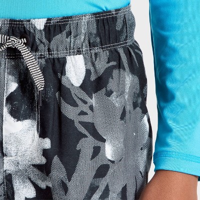 Art Class Boys' Shadow Palm Swim Trunks with Built in Boxers - art class™ Black XL — фото 3