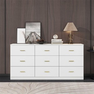 NicBex 9 Drawers Dresser Chest of Drawers with Ample Storage Closet Organizers and Storage for Bedroom, Living Room, Hallway - 1 of 4