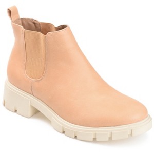 Journee Collection Womens Rorke Pull On Block Heel Booties - 1 of 4