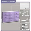 Sorbus 9 Drawers Dresser- Storage Unit with Steel Frame, Wood Top, Fabric Bins - for Bedroom, Closet, Office and more - 3 of 4