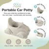 Dolu Nuve Portable Potty for Toddlers 18+ Months with Car-Themed Design, Beige - 2 of 4