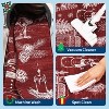 GustoWave Washable Christmas Floor Area Rug, Low Pile Christmas Printed Carpet, Red - 4 of 4