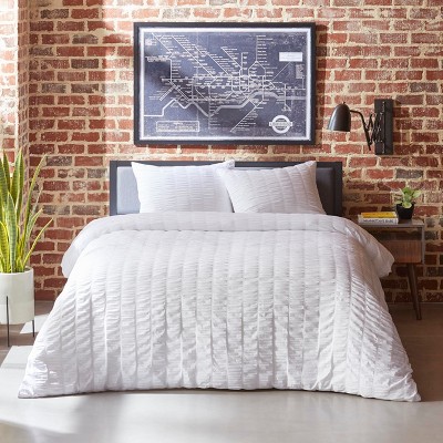 City Scene Zander Comforter Set - White - King