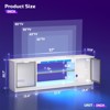 Bestier 57" Gaming Entertainment Center for PS5 with LED TV Stand for up to 65" TVs with Storage Cabinets & Adjustable Shelf - 2 of 4